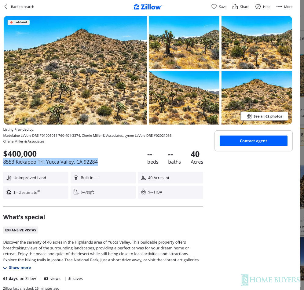 ☀️🌳Yucca Valley CA | 39 Acres | Seller Finance | Near Commercial lots | 26k down pmt🌳☀️