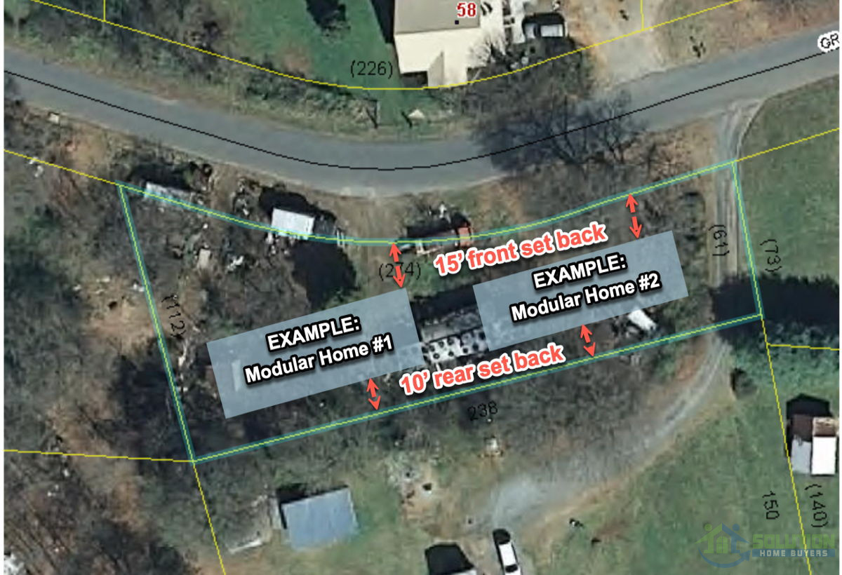 Taylorsville, NC vacant LOT for Duplex or 2 Homes; city water & sewer