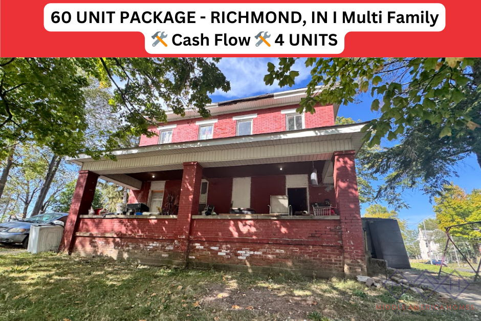 60 UNIT PACKAGE - RICHMOND, IN I Multi Family I 🛠️ Cash Flow 🛠️ 4 UNITS