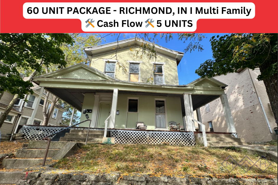 60 UNIT PACKAGE - RICHMOND, IN I Multi Family I 🛠️ Cash Flow 🛠️ 5 UNITS