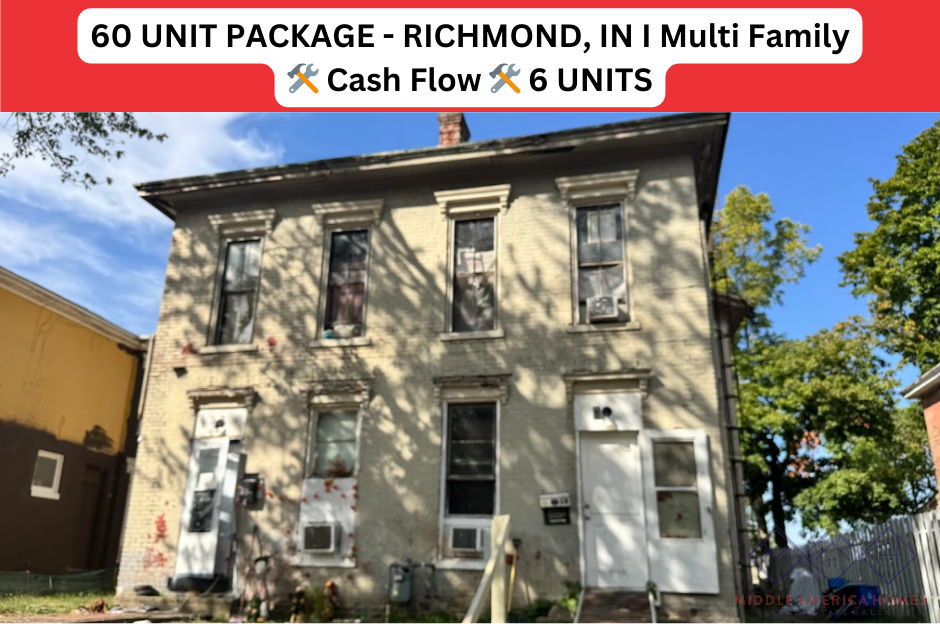 60 UNIT PACKAGE - RICHMOND, IN I Multi Family I 🛠️ Cash Flow 🛠️ 6 UNITS