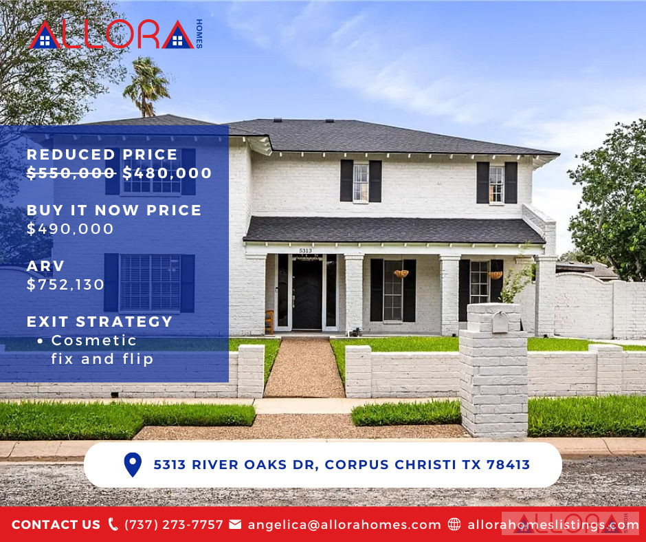 ⭐🔥 HUGE SPREAD, HEAVILY DISCOUNTED COSMETIC FLIP IN CORPUS CHRISTI, TX 78413! 🏠💰