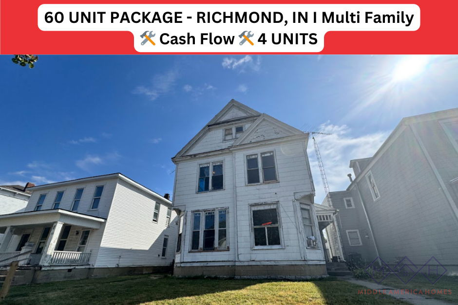 60 UNIT PACKAGE - RICHMOND, IN I Multi Family I 🛠️ Cash Flow 🛠️ 4 UNITS
