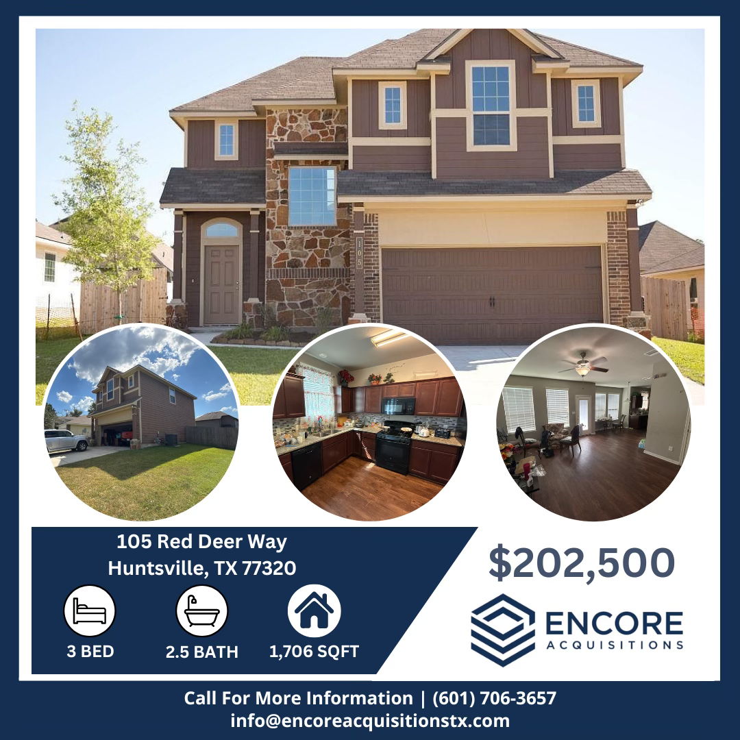 Incredible Huntsville Home – 3 Bed, 2.5 Bath Priced to Sell at $202,500!