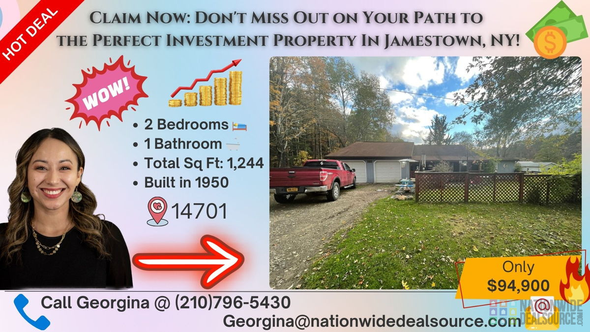💸Cashflow Goldmine: Claim Your Perfect Property Now In Jamestown, NY!💰Click to See More! 📸🎥