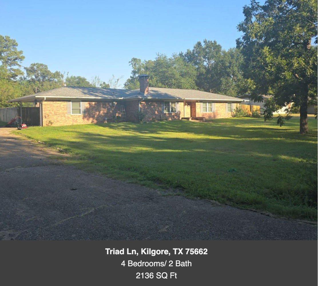 SUB-TO opportunity - OFF-MARKET Kilgore TX!