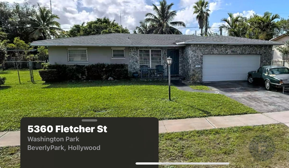 GREAT FIX AND FLIP OR BUY AND HOLD IN HOLLYWOOD FL