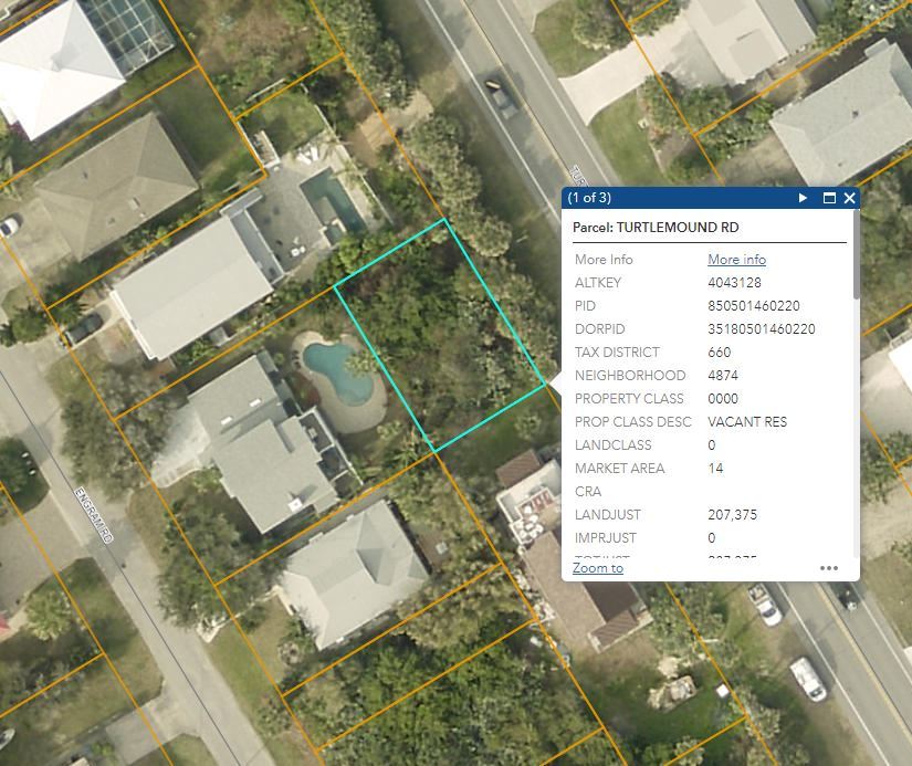 Building lot 1 block from the beach