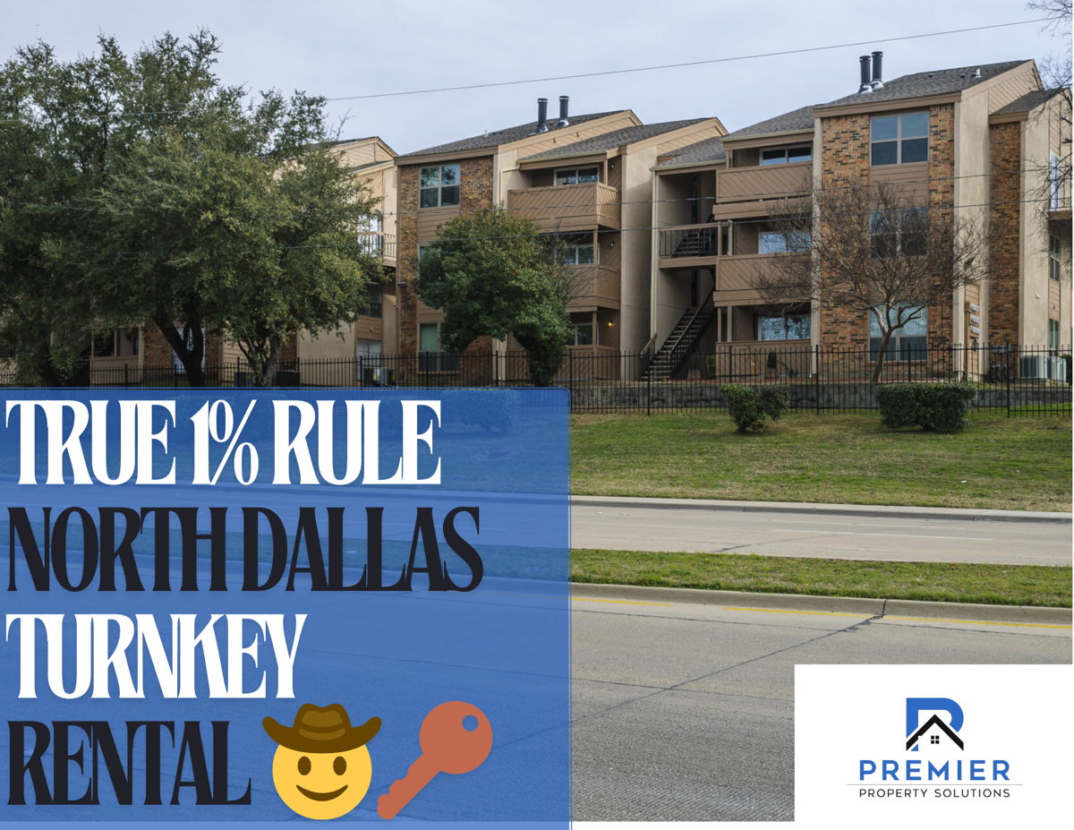 TRUE 1% RULE 🤑 TURN-KEY RENTAL 🔑 IN NORTH DALLAS 🤠🏡