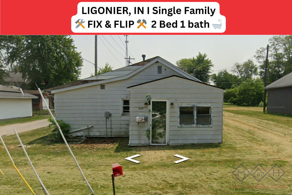 LIGONIER, IN I Single Family I 🛠️ FIX & FLIP ⚒️  2 Bed 1 bath 🛁