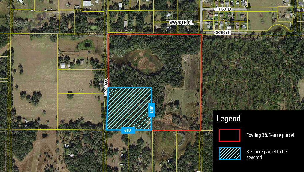 (🌲 Bushnell, FL) 8.5-acre parcel in Sumter County - split it up and sell for $450K!